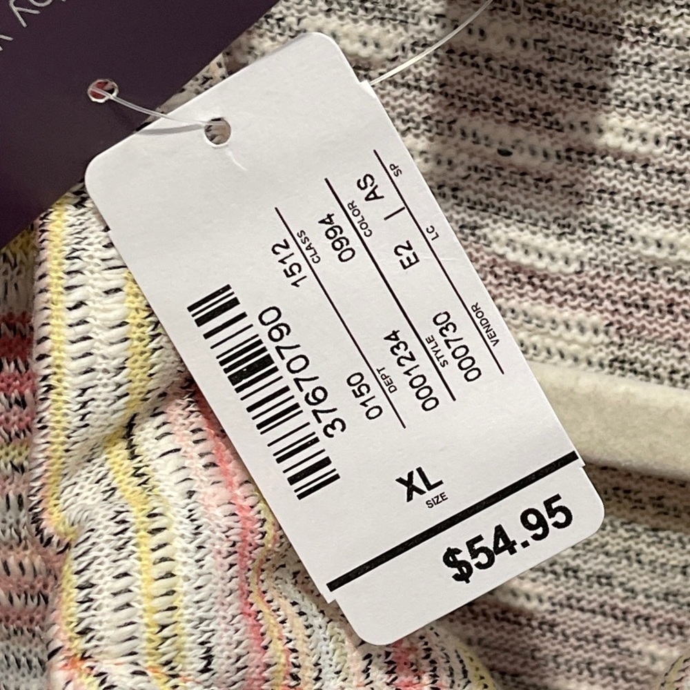 Christopher & Banks Pink Space Dye Knit Long Sleeve‎ Top Women’s Size XL Pockets - Picture 6 of 10